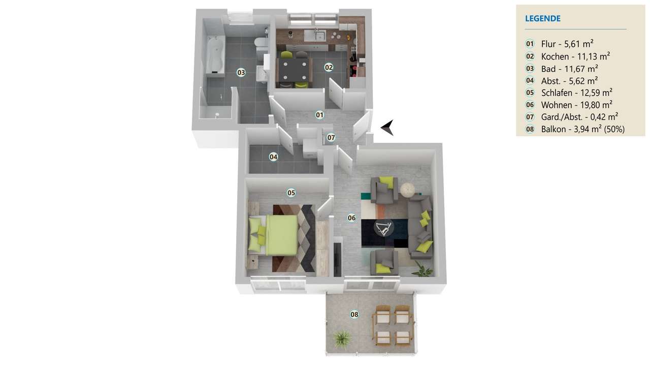 Exklusive u. barrierearme Eigentumswohnung 19