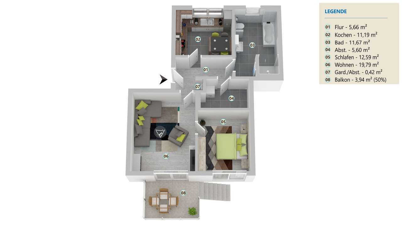 Grundriss Wohnung 11 Grundriss Wohnung 11