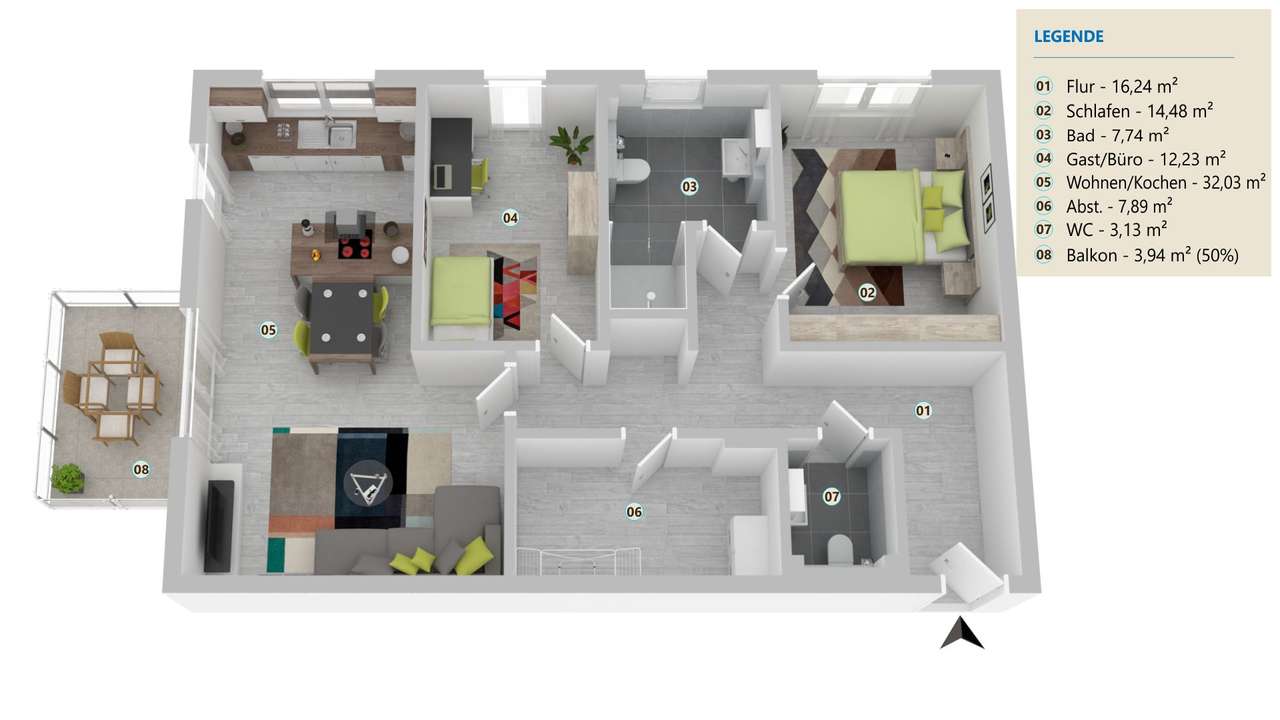 Grundriss Wohnung 15 Grundriss Wohnung 15