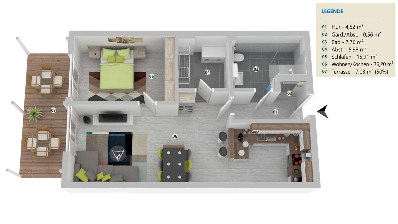 Grundriss Wohnung 2 Grundriss Wohnung 2